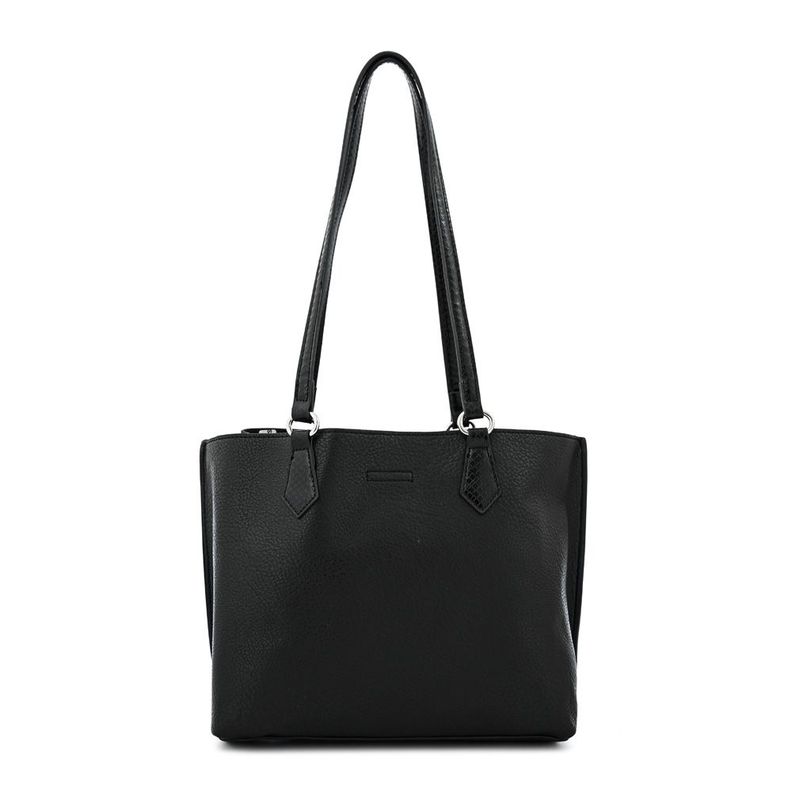 Cartera dos asas mediana viviene negro especial-2