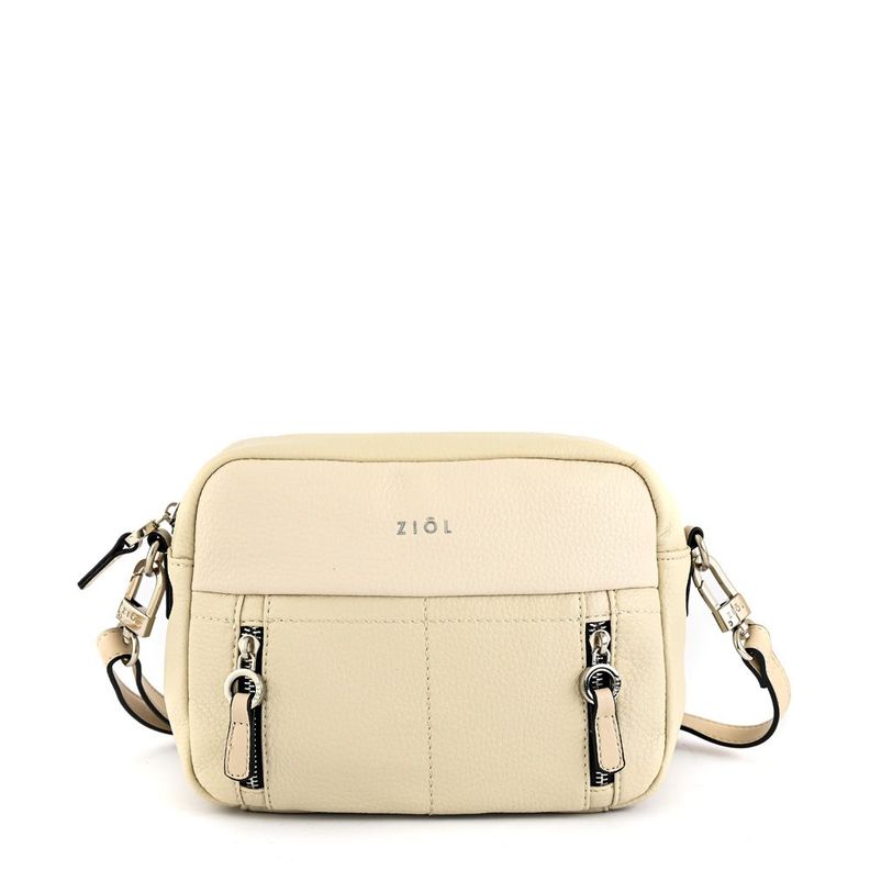 Cartera bandolera mediana willow blanco crudo-0