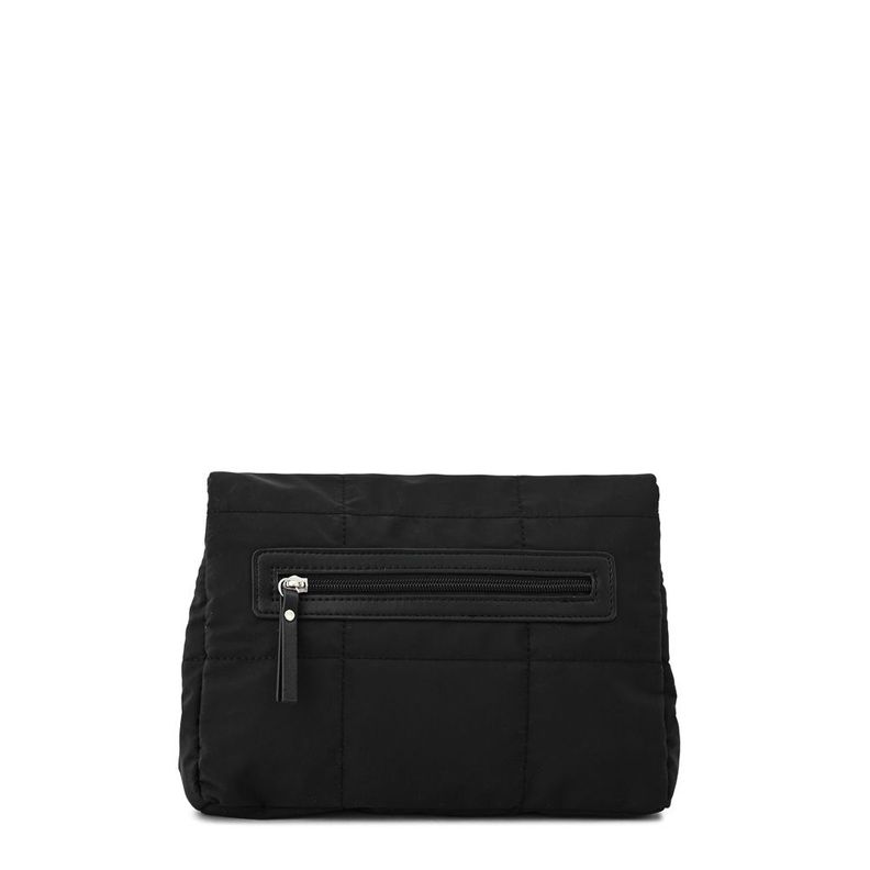 Cartera bandolera con tapa mediana tanya negro-2