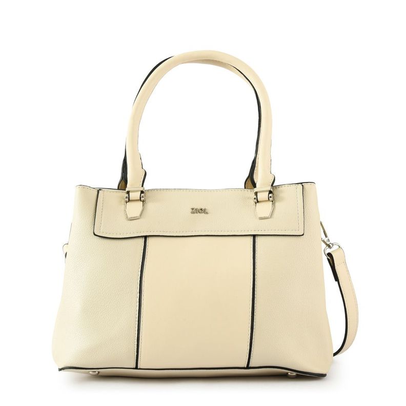 Cartera dos asas pequeña amina blanco crudo-0