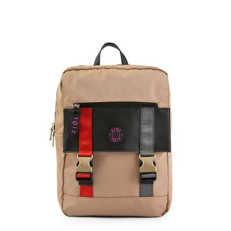 Mochila mediana cromatic taupe-0