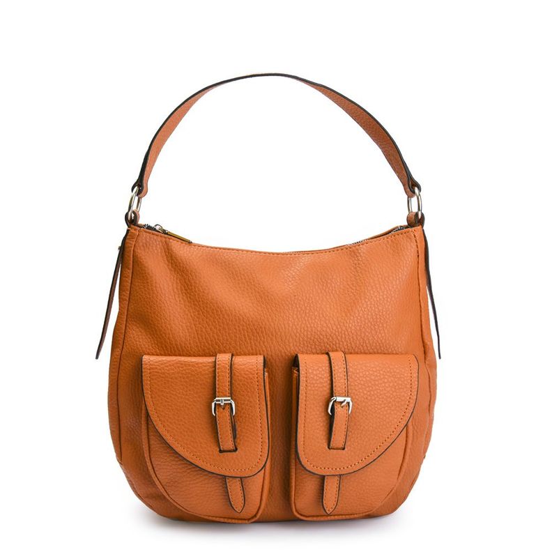 Bolso oval grande bertha camel-0