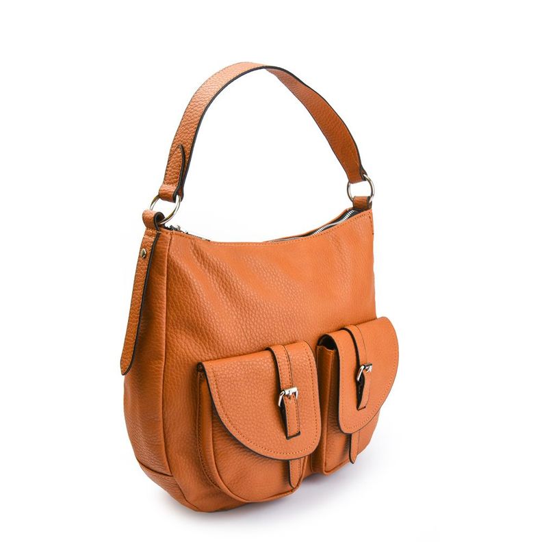 Bolso oval grande bertha camel-1