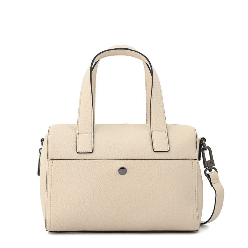 Cartera tote baul sally mediana blanco crudo