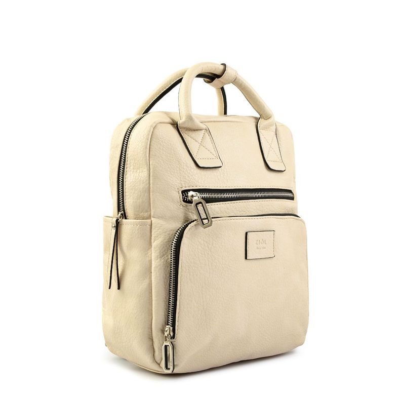 Mochila mediana agathe blanco crudo-1