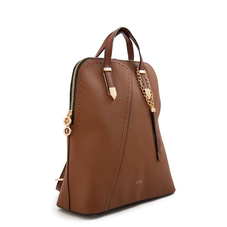 Mochila mediana biel café-1