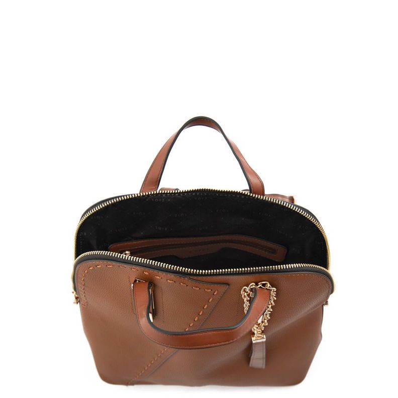 Mochila mediana biel café-3