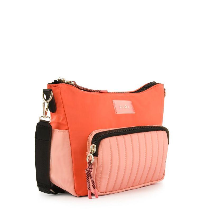Cartera bandolera pequeña pradis coral-1