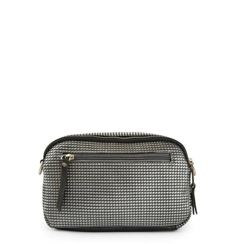 Cartera bandolera mediana cindy plateado-2