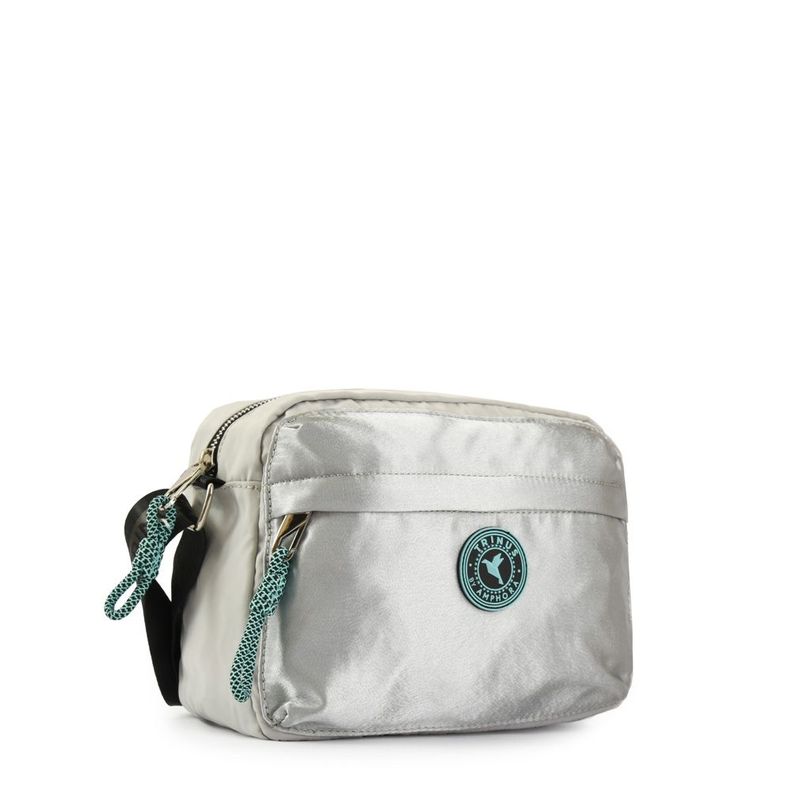 Cartera Bandolera Mediana Rou Gris Claro-1