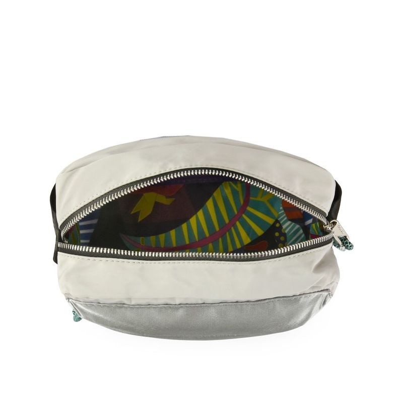 Cartera Bandolera Mediana Rou Gris Claro-3