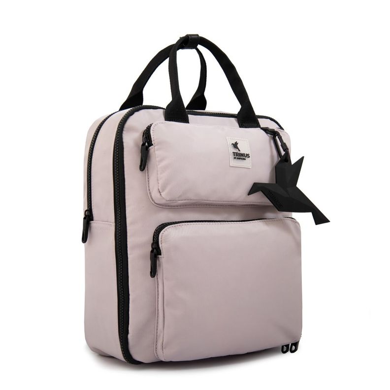 Mochila porta notebook mediana lorenza blanco crudo-1