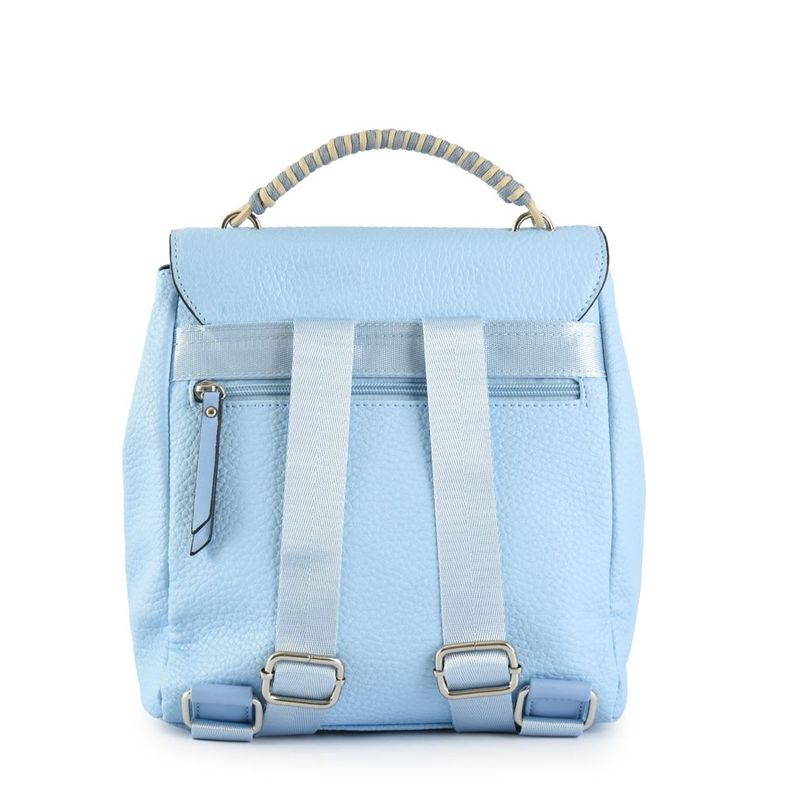 Mochila con tapa mediana alicia celeste-2