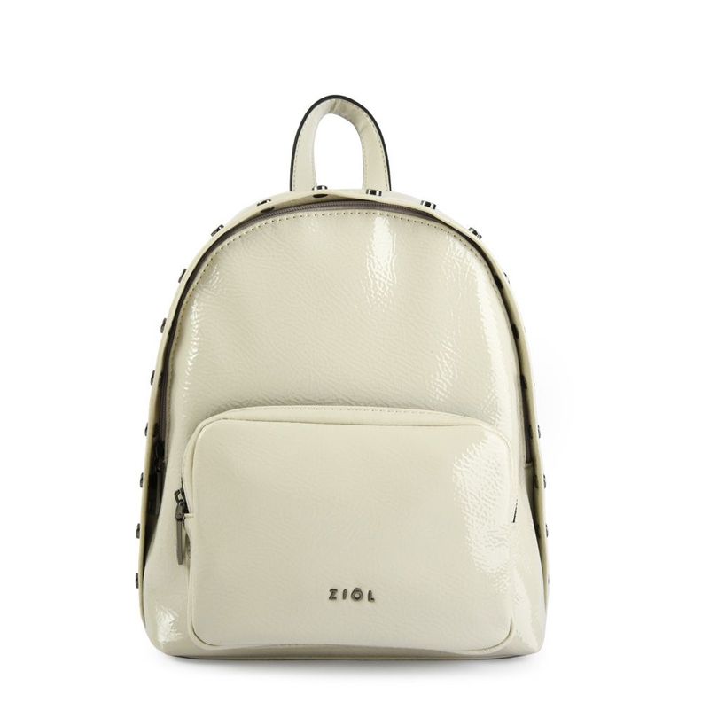 Mochila mediana chersy blanco crudo-0