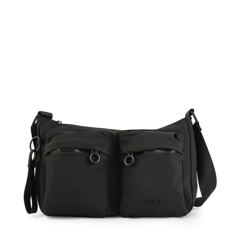 Cartera bandolera mediana veby negro-0