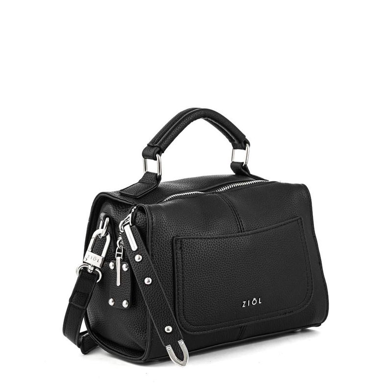 Cartera bandolera mediana hela negro-1