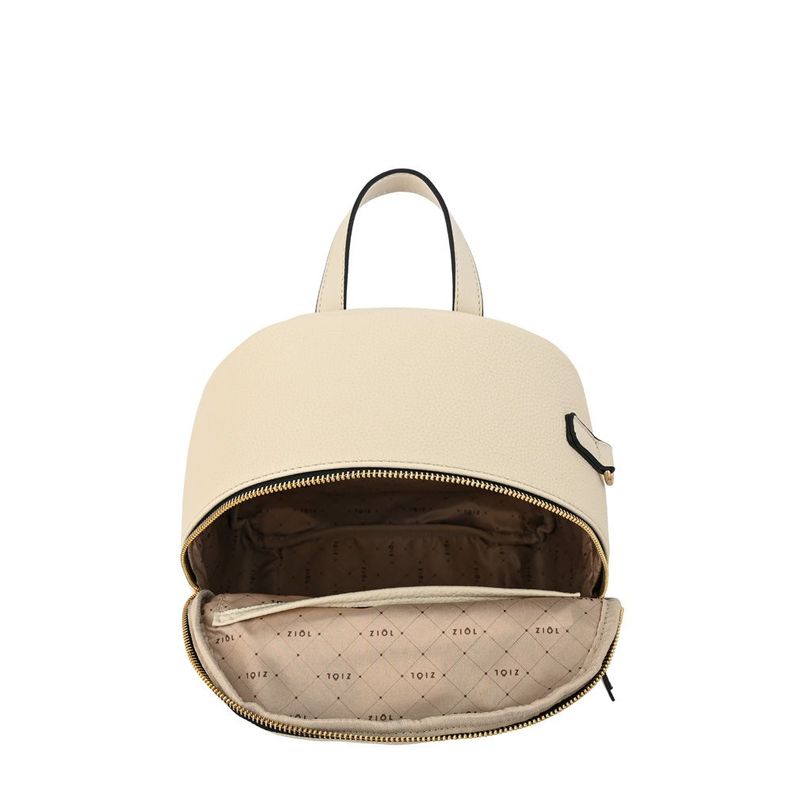 Mochila mediana zia blanco crudo-3