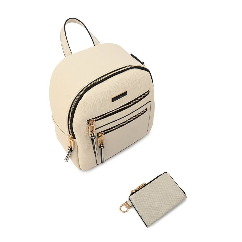 Mochila mediana zia blanco crudo-4