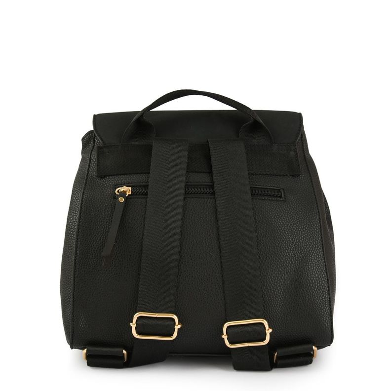 Mochila con tapa mediana sophie negro-2