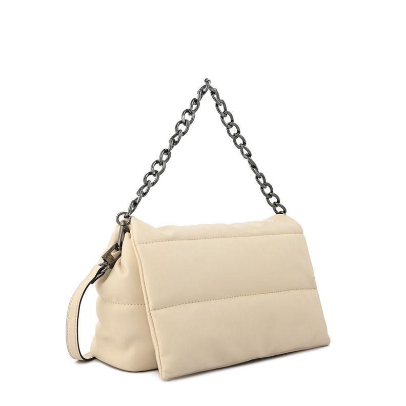 Cartera bandolera con tapa mediana silvi blanco crudo-1
