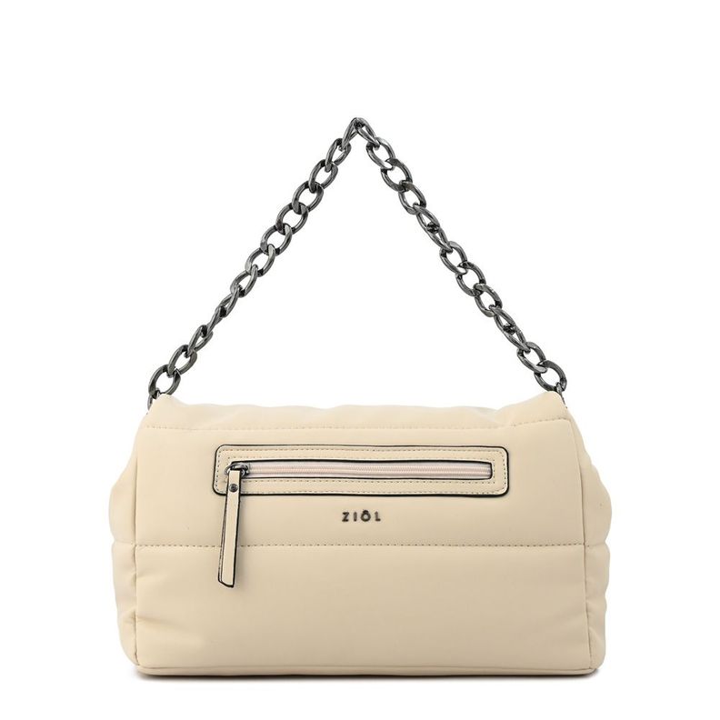 Cartera bandolera con tapa mediana silvi blanco crudo-2