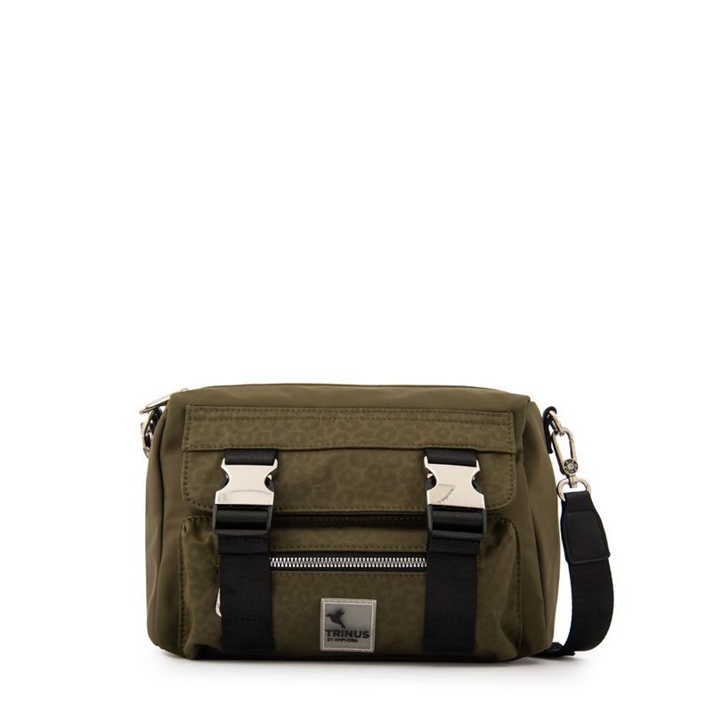 Cartera bandolera college pequena verde oliva Verde Olivo