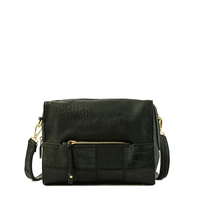 Cartera bandolera mediana cuadrille negro-0