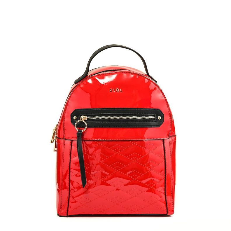 Mochila mediana saturni rojo-0