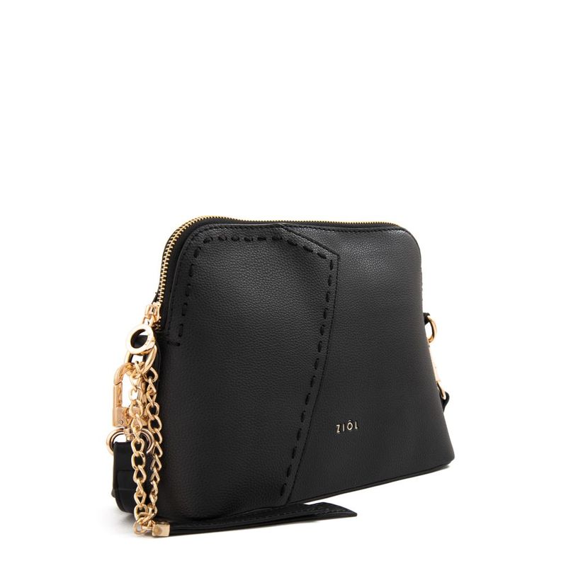 Cartera bandolera mediana biel negro-1