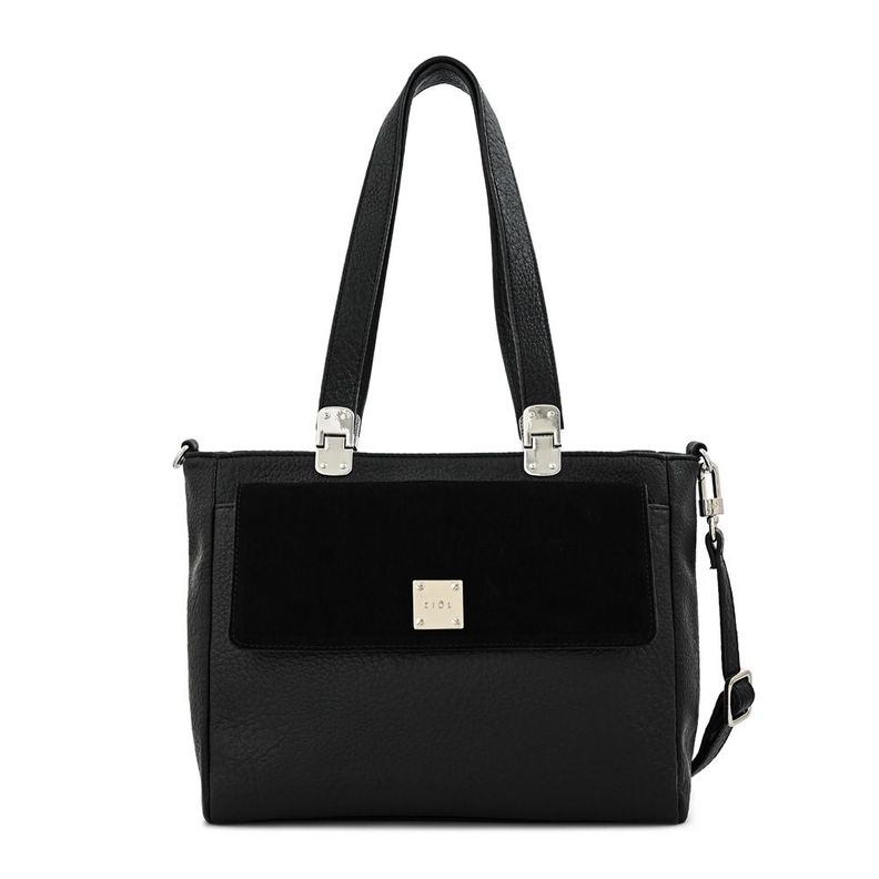 Cartera tote tres divisiones jelena mediana negro especial
