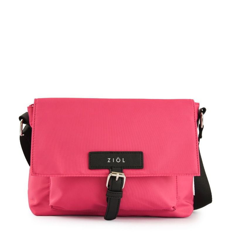 Cartera bandolera con tapa mediana marion fucsia-0