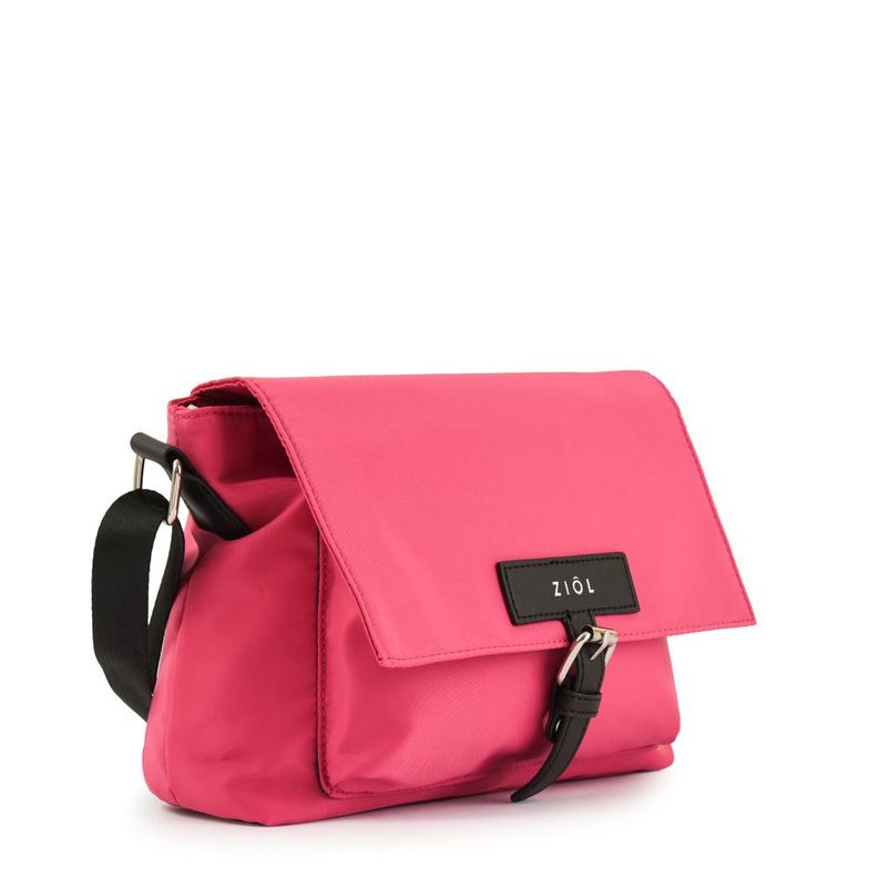 Cartera bandolera con tapa mediana marion fucsia-1