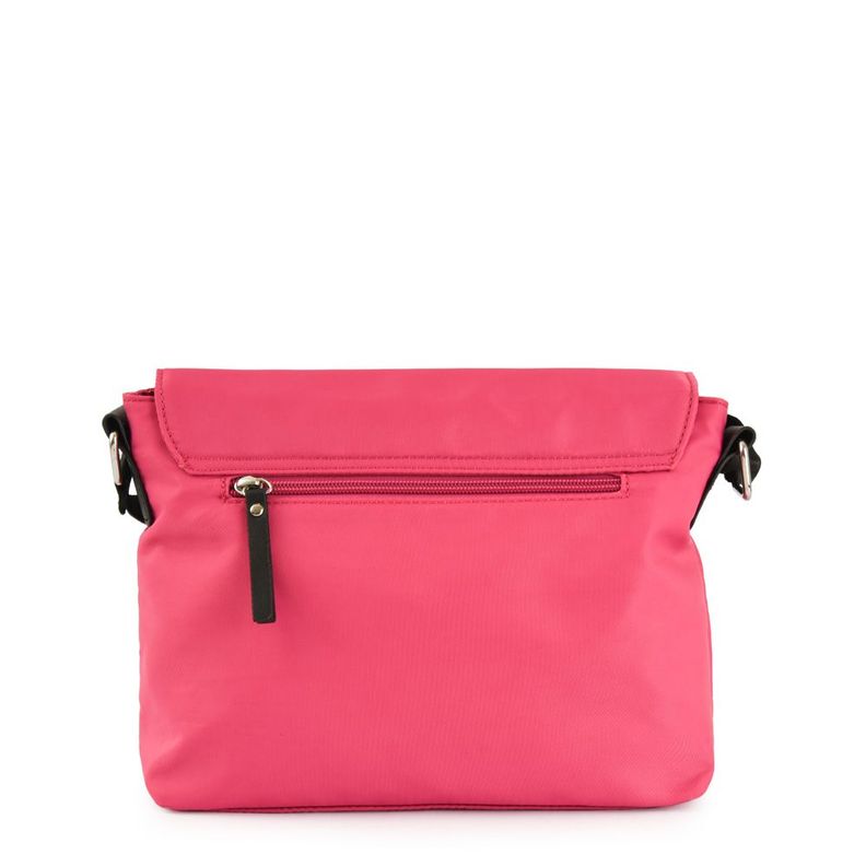 Cartera bandolera con tapa mediana marion fucsia-2