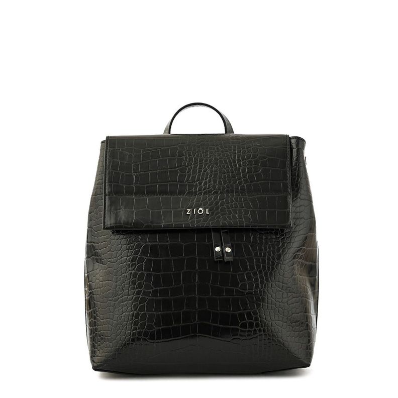 Mochila con tapa tiare mediana negro especial