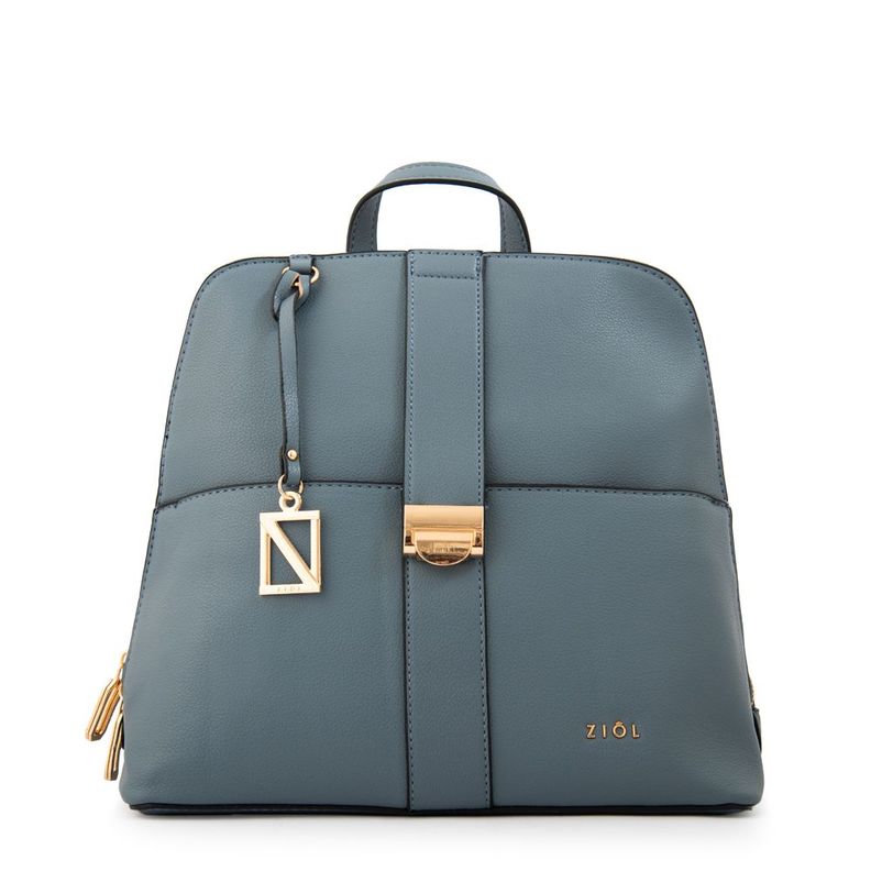 Mochila creta mediana denim Azul