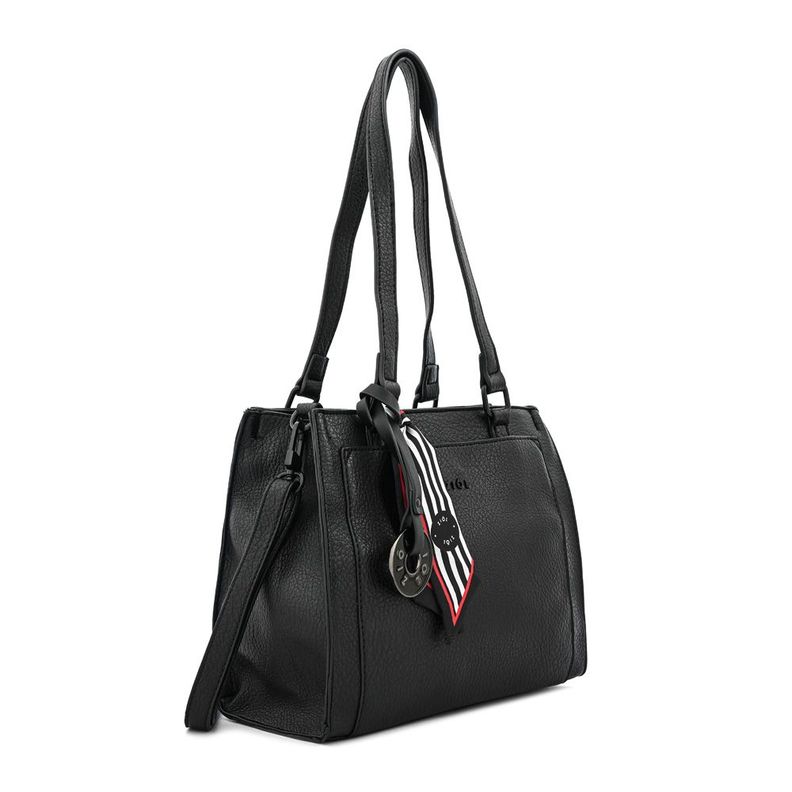 Cartera dos asas tres divisiones mediana raina negro-1