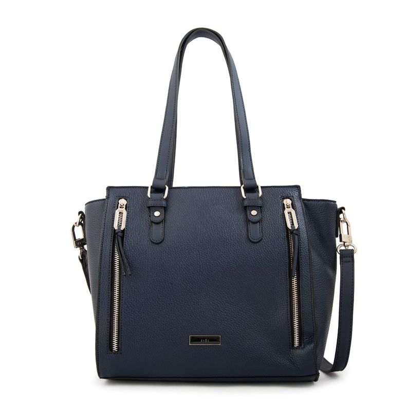 Cartera tote tres divisiones penny azul oscuro
