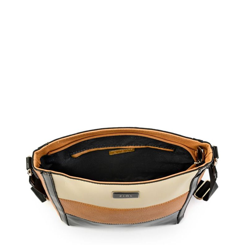 Cartera bandolera mediana clara camel-3