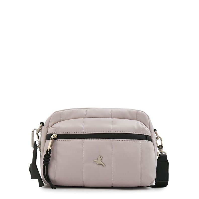 Cartera Bandolera pequeña lizel blanco crudo-0
