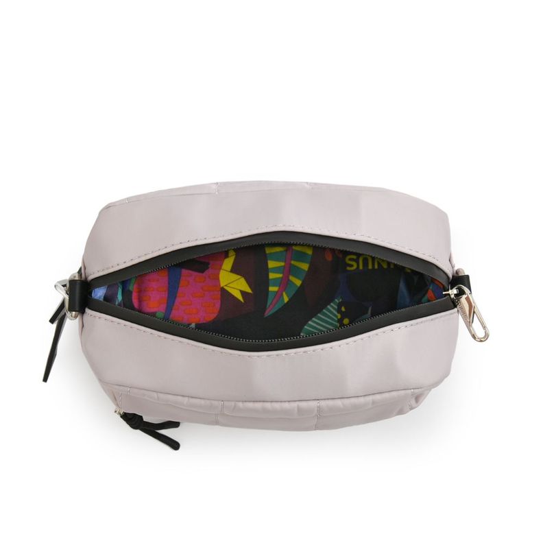 Cartera Bandolera pequeña lizel blanco crudo-3