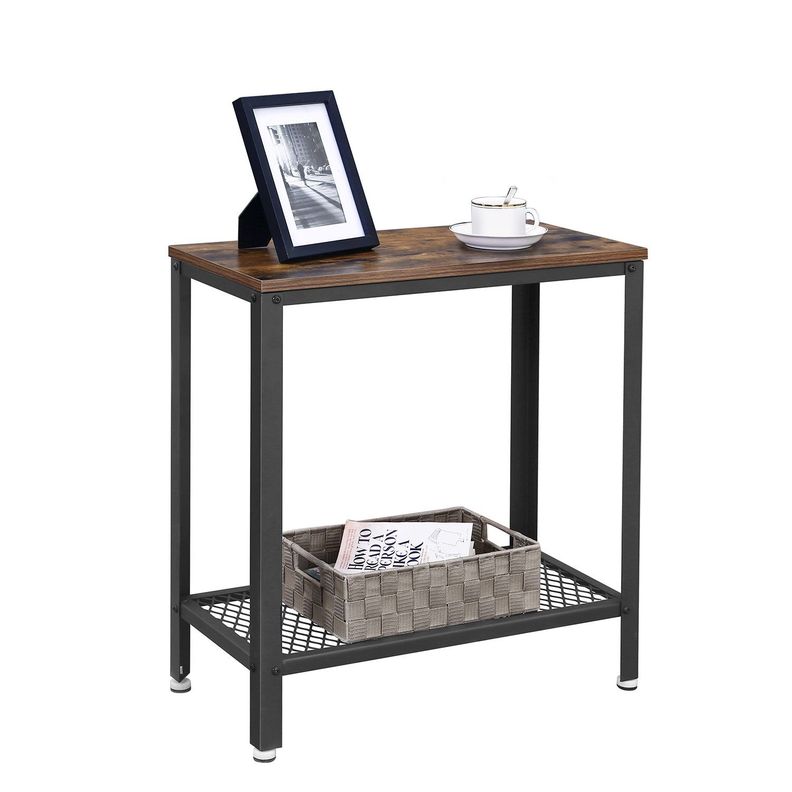 Mesa Lateral Premium Rectangular estilo Industrial-0