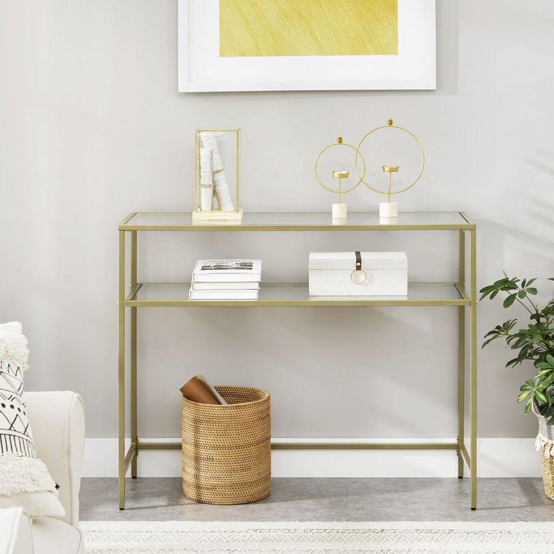 Mesa de Arrimo vidrio Gold Premium-2