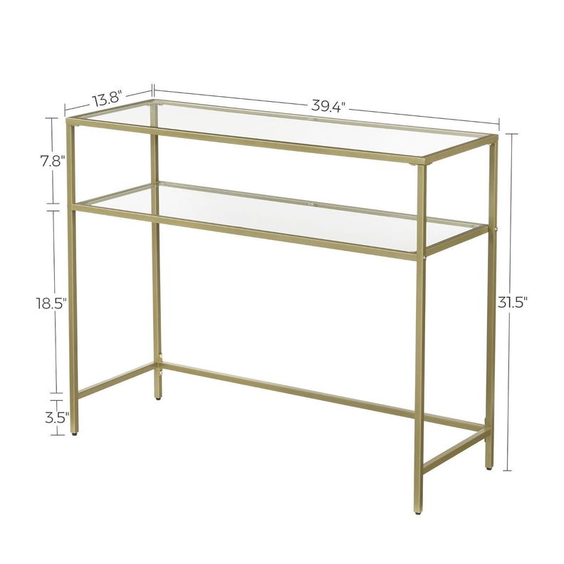 Mesa de Arrimo vidrio Gold Premium-6