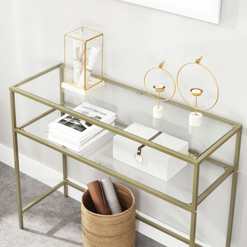 Mesa de Arrimo vidrio Gold Premium-3