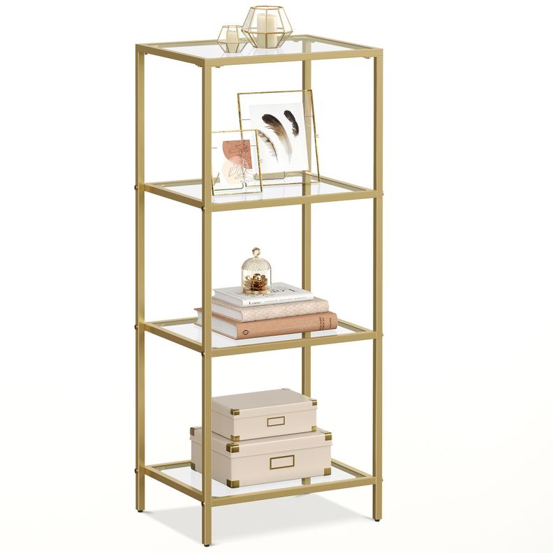Estante de Vidrio Gold 4 Repisas Premium-0