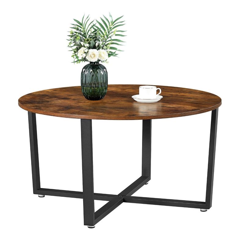 Mesa de centro Circular estilo Industrial-0