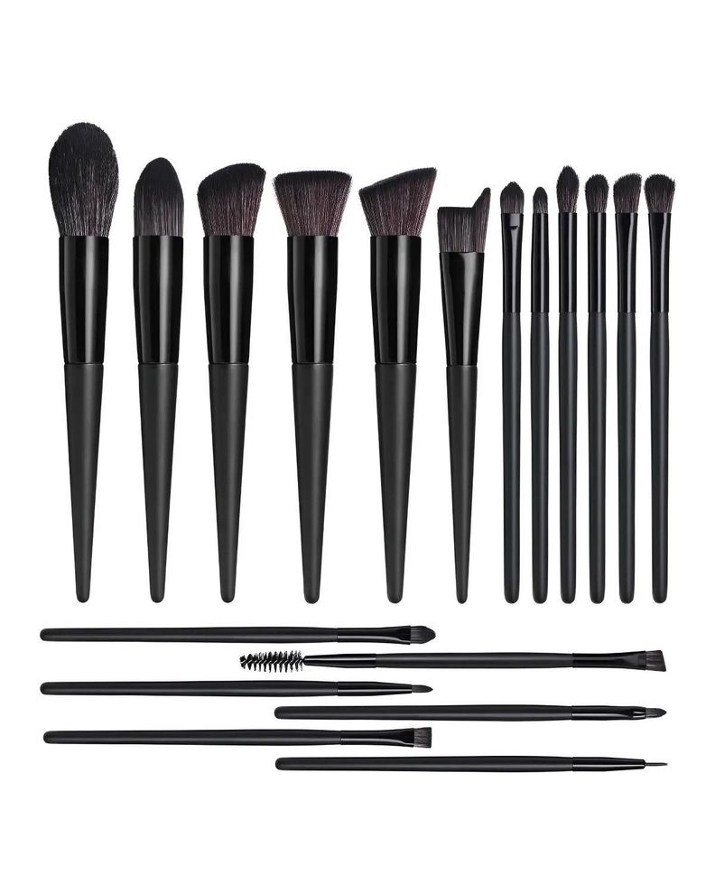 Set 18 Brochas De Maquillaje Profesionales Alta Calidad