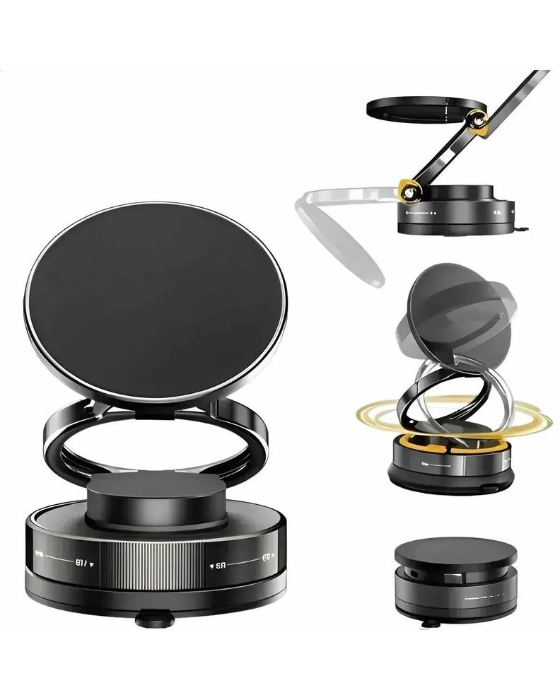 Base Magnetica Con Ventosa 360para Coche Y Superficie Lisa