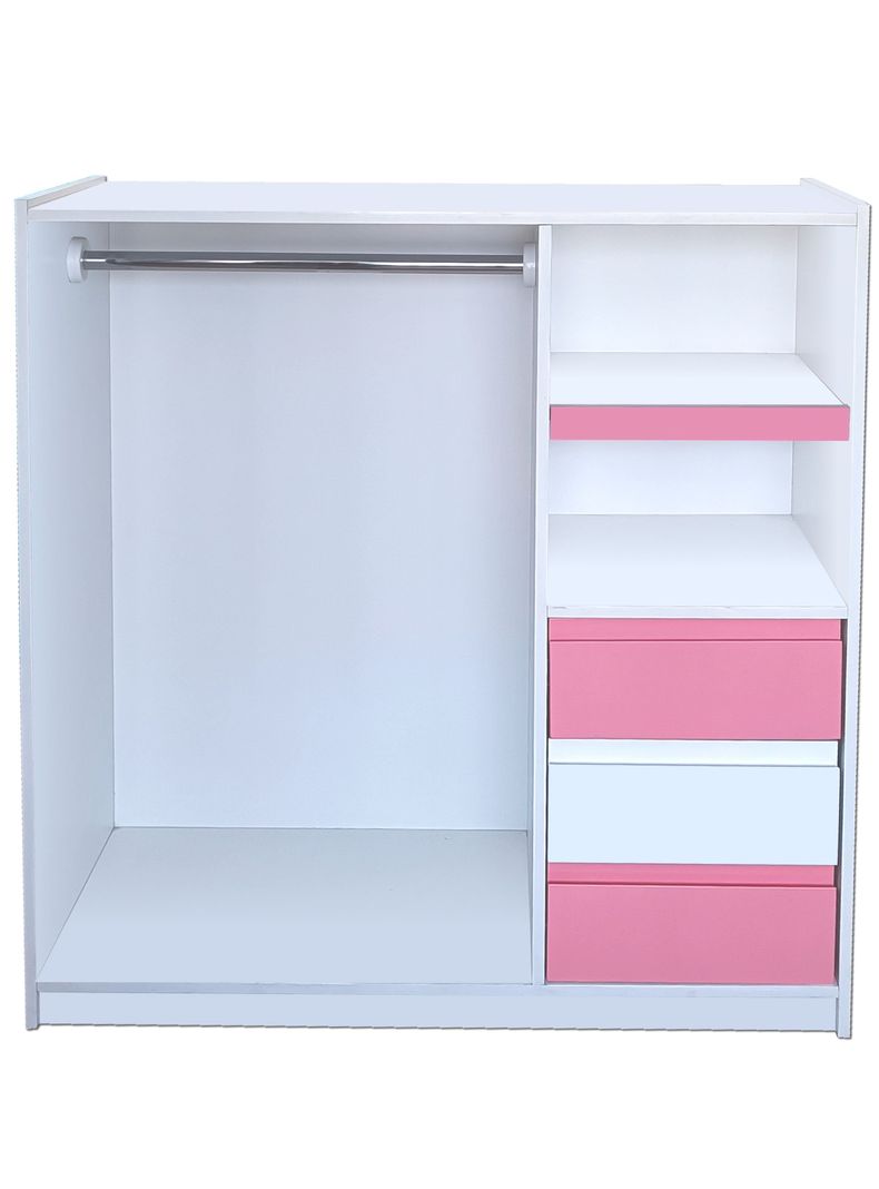 Mini Closet Montessori Minimal Rosado Blanco Rosado-0