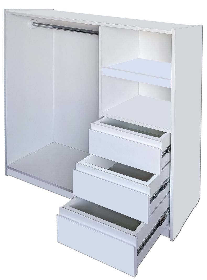 Mini Closet Montessori Minimal Blanco X3-3